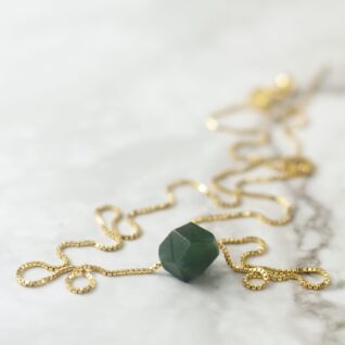 mos agat halskæde, krystaller smykker, grøn krystal smykke,