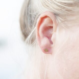krystal øreringe