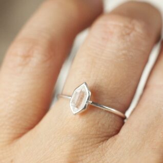 Herkimer diamant ring