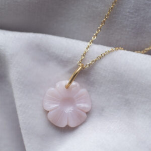 Pink opal halskæde krystaller krystal halskæde