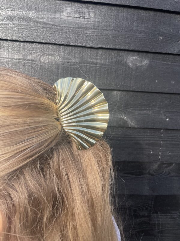 Musling hår klemme, guld - Image 2