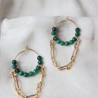Malachit ørering